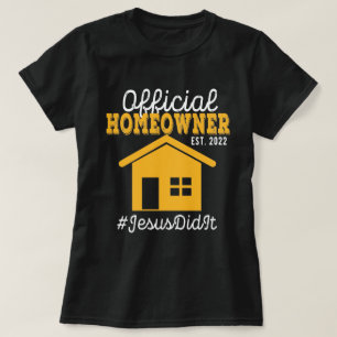 Officiell Homeowner Offert Proud New Houseuppvärm T Shirt