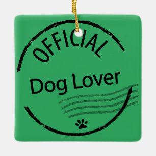 Officiell Hund älskare Julgransprydnad Keramik