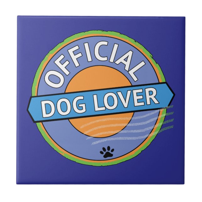 Officiell hundälskare    kakelplatta (Framsidan)