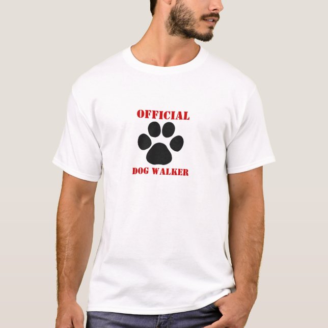 Officiell hundfotgängareT-tröja Tee Shirt (Framsida)