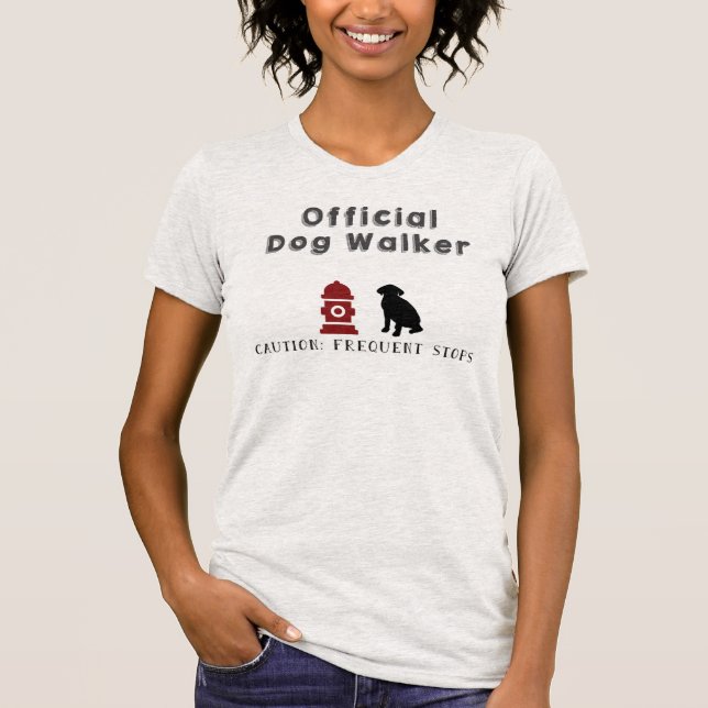 Officiell hundfotgängareTshirt T Shirt (Framsida)
