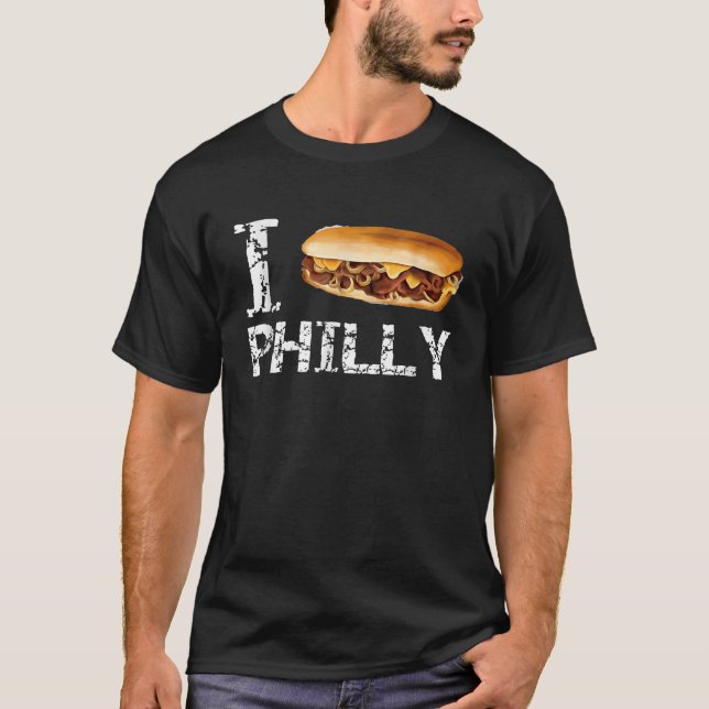 Officiell I Kärlek Philly Cheesesteak Shirt T (Framsida)