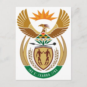 Officiell i södra Afrikan Jackar av Arm Heraldry S Vykort