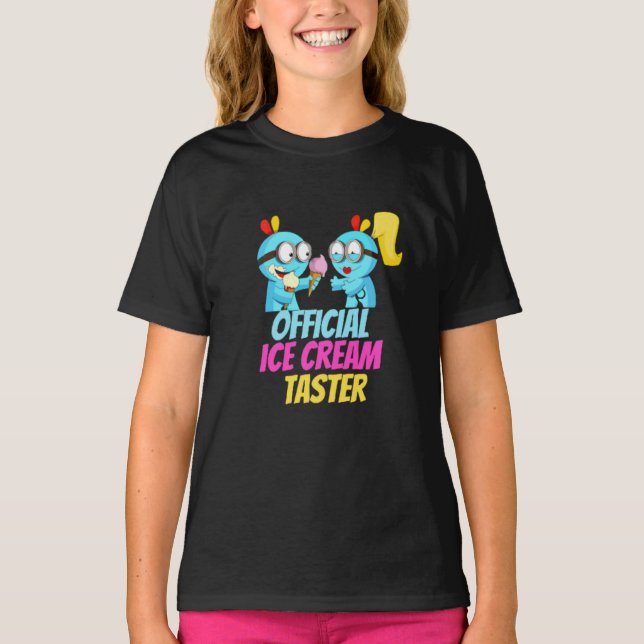 Officiell Ice Cream Taster T Shirt (Framsida)