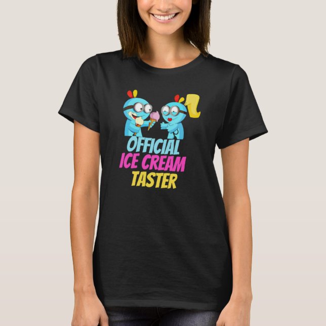 Officiell Ice Cream Taster T Shirt (Framsida)