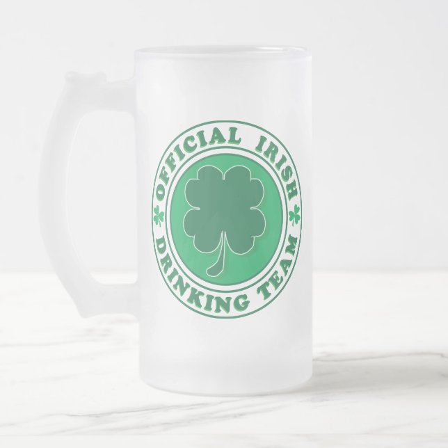 Officiell-Iris-Drinking Team Frostat Ölglas (Vänster)
