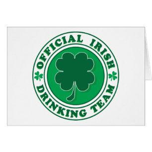 Officiell-Iris-Drinking Team Hälsningskort