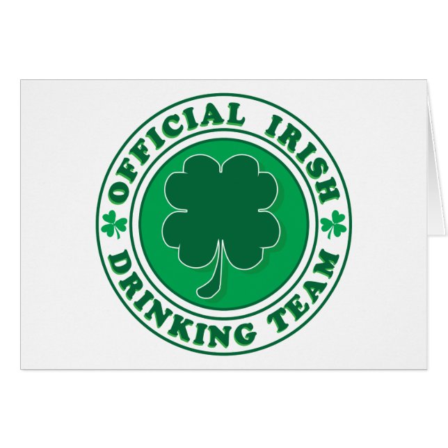 Officiell-Iris-Drinking Team Hälsningskort (Framsidan Horizontal)