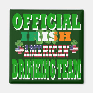 Officiell Irish American drink Team Magnet
