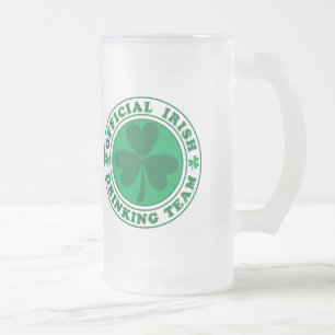 Officiell Irish Drinking Team Frostat Ölglas
