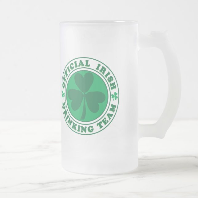 Officiell Irish Drinking Team Frostat Ölglas (Höger)