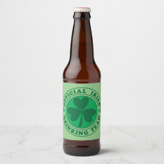 Officiell Irish Drinking Team Ölflaska Etikett