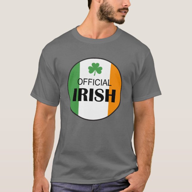 Officiell Irish T-Shirt St patrick's day Tee (Framsida)