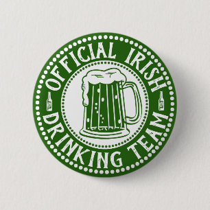 Officiell irländsk dricka rolig st paddys day fö knapp