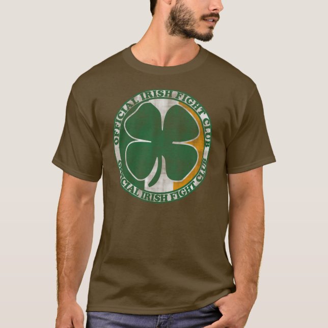 Officiell irländsk slagsmålklubbst patrick's day tee (Framsida)