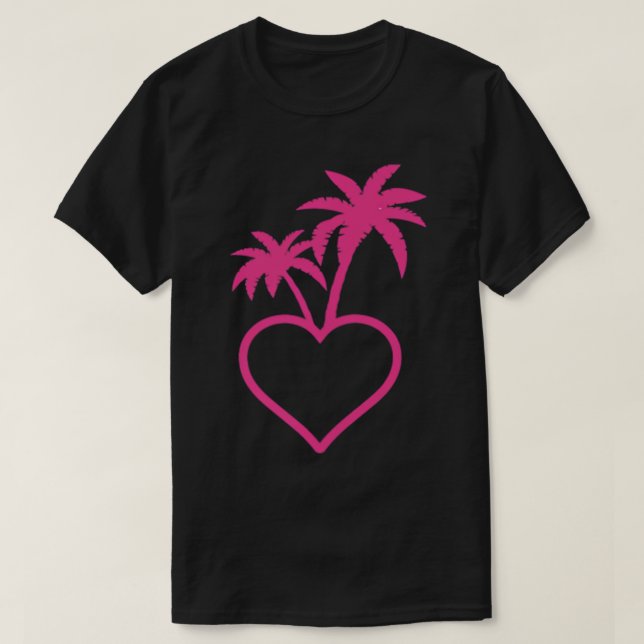 Officiell Island Heart Kärlek Island T-Shirt (Design framsida)