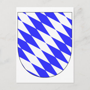Officiell Jackar Tyskland symbol för Arm Bavaria Vykort