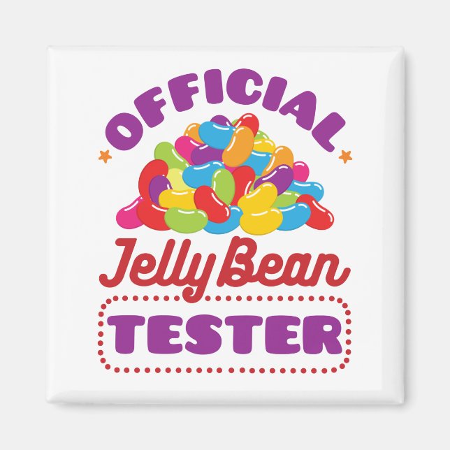 Officiell Jelly Bean Tester Påsk Candy Magnet (Framsidan)