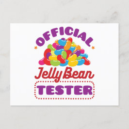 Officiell Jelly Bean Tester Påsk Candy Vykort