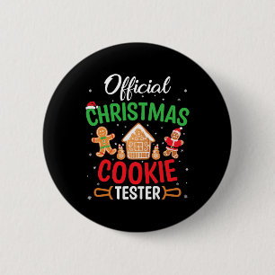 Officiell jul Cookie Tester - Funny Julafton Baki Knapp