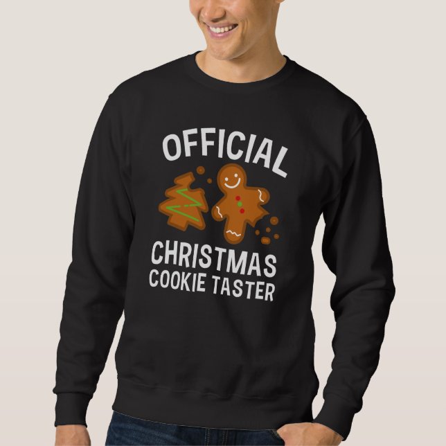 Officiell-julklapp för Cookie Taster Lång Ärmad Tröja (Framsida)