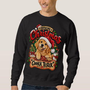 Officiell julkusktestare Golden Retriever Lång Ärmad Tröja