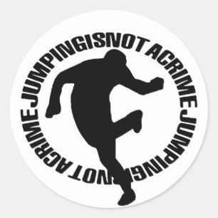 Officiell Jumpstyle logotypklistermärke Runt Klistermärke