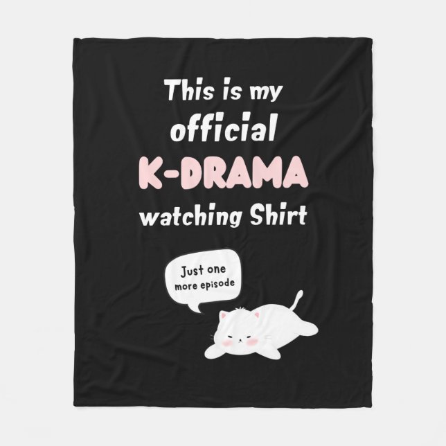 Officiell K-Drama bevakar Shirt Kpop Fläkt Fleecefilt (Framsidan)