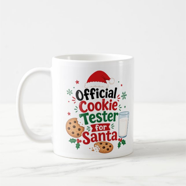 Officiell kaktestare för Santa julhelg Kaffemugg (Vänster)