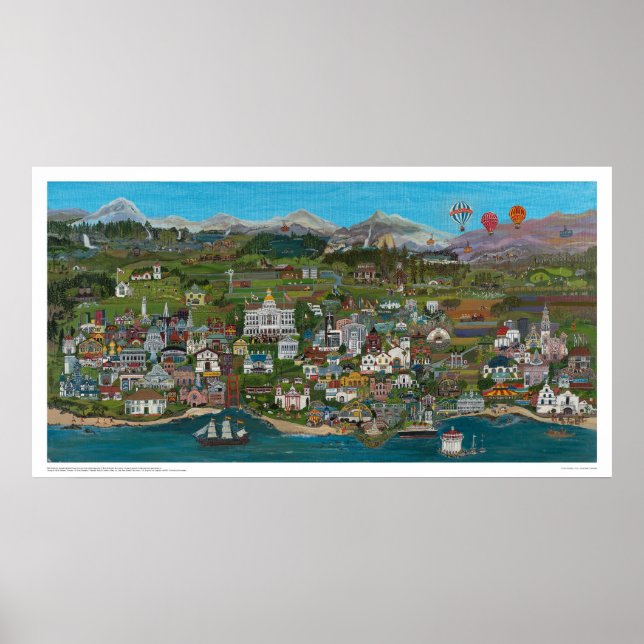 Officiell Kalifornien-stat Poster (Framsidan)