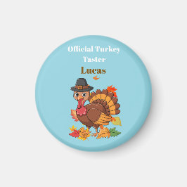 Officiell kalkonprovare Thanksgiving-magnet Magnet