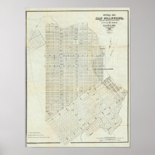 Officiell Karta i San Francisco Poster