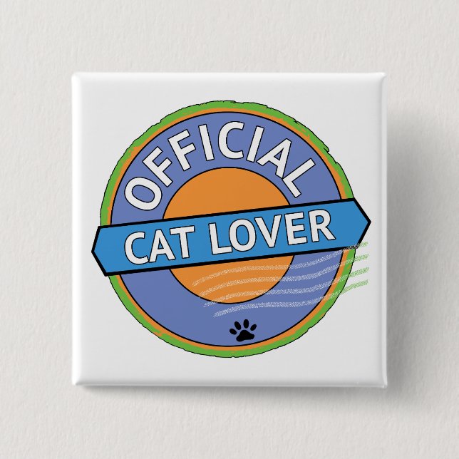 Officiell kattälskare knapp (Framsida)