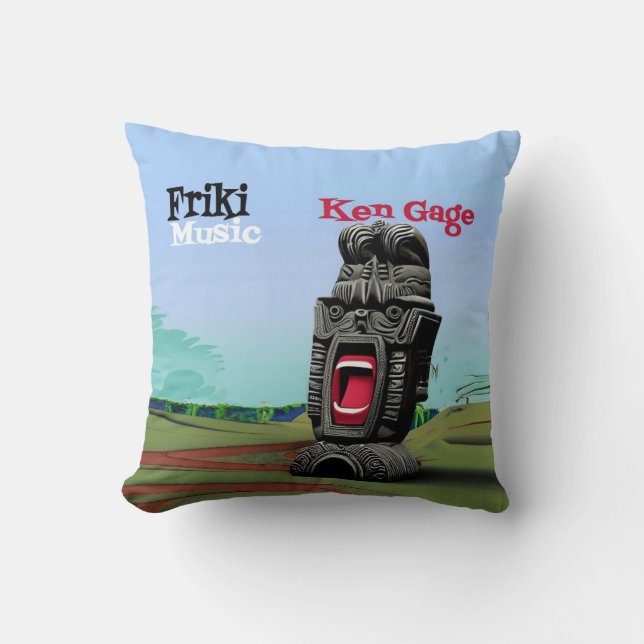 Officiell Ken Gage Friki Music Album Doublesisided Kudde (Framsida)