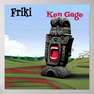 Officiell Ken Gage Friki Music Album Poster