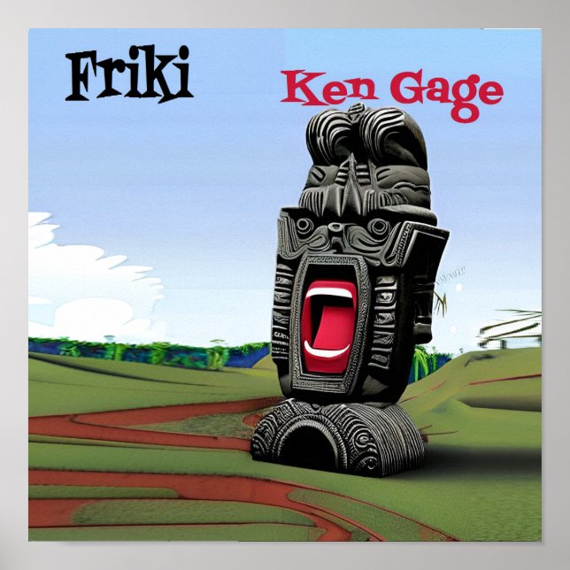 Officiell Ken Gage Friki Music Album Poster (Framsidan)
