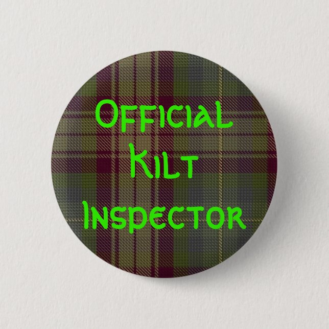 ’Officiell Kilt Inspection’ Knapp (Framsida)