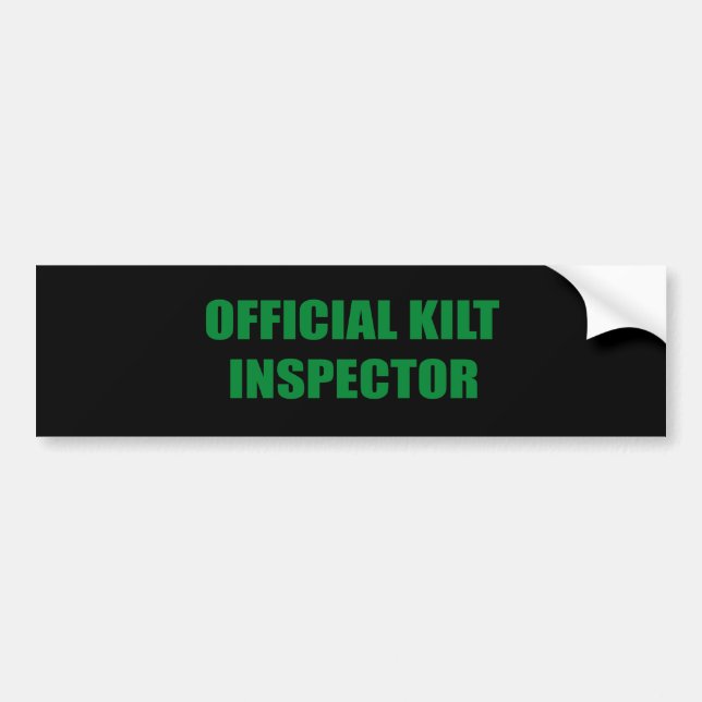 OFFICIELL KILTINSPEKTÖR BILDEKAL (Framsidan)