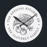 Officiell Kitchen | Pizza ThLED  Rund Klocka<br><div class="desc">En lustig och klassam anpassningsbar-väggklocka skräddarsydd för ditt familjekök.  Använda anpassningsfunktionerna för att styra storlek text,  teckensnitt och andra alternativ.  Ha roligt som kreativ och skapar det själv.</div>