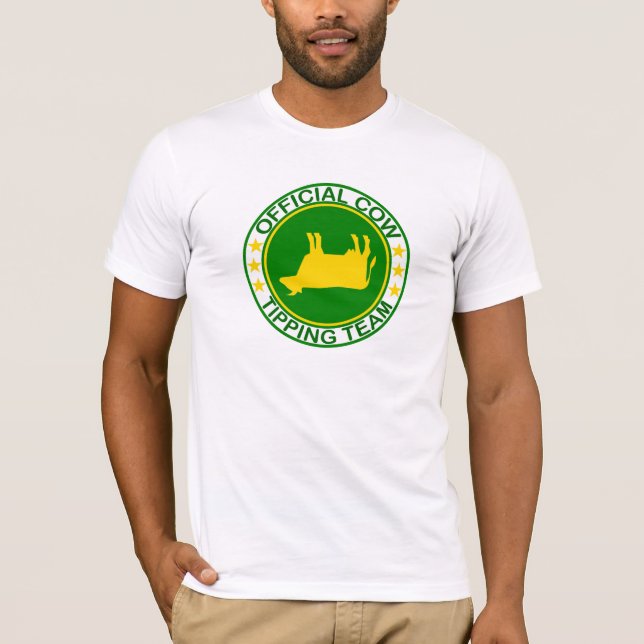 Officiell ko som tippar lagt-skjortan tee shirt (Framsida)