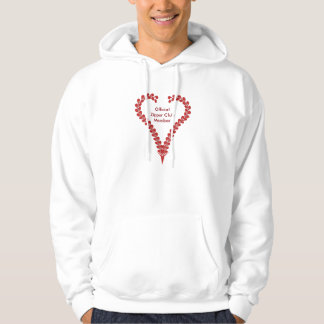Officiell konst för hjärta för Hoodie för