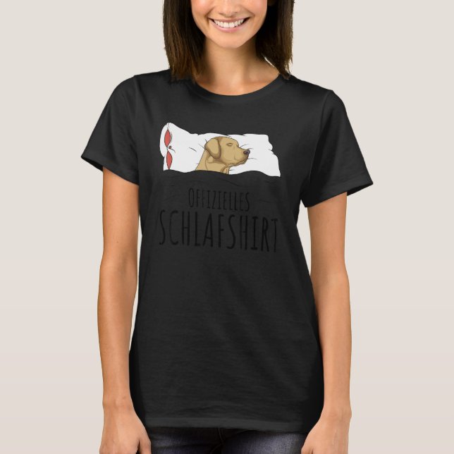 Officiell Labrador Pajamas Idea T Shirt (Framsida)