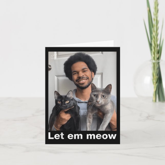 Officiell: låt Em Meow Shirt Kort (Framsida)