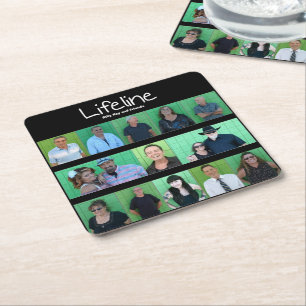 Officiell Lifeline Beverage Coasters Underlägg Papper Kvadrat