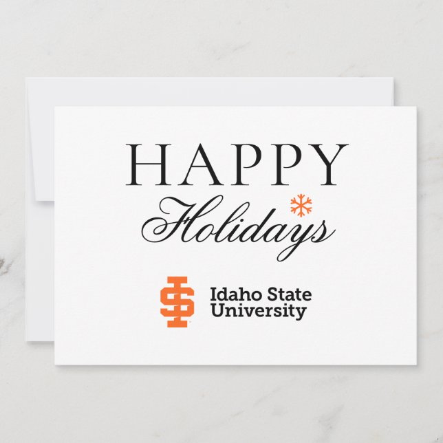 Officiell logodesign för Idaho State University Julkort (Framsida)