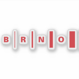 Officiell logotyp Brno, Tjeckien Klistermärken