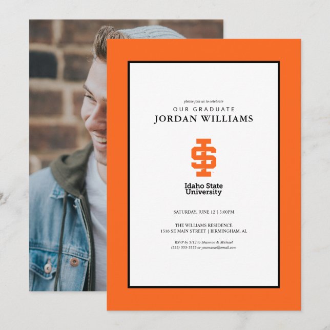 Officiell logotyp för Idaho State University Meddelande (Fram/baksida)