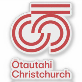 Officiell logotypen ChristChurch, Nya Zeeland Klistermärken