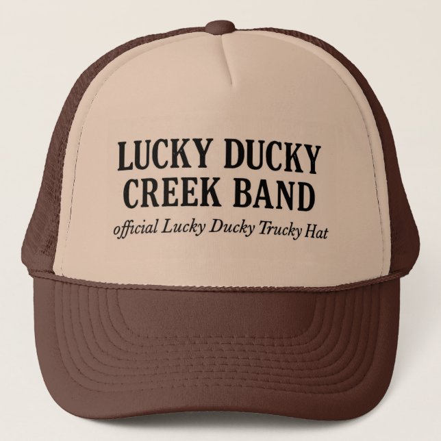Officiell Lucky Ducky Trucky Hatt-Ord endast Keps (Framsida)