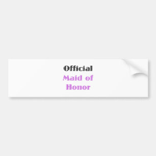 Officiell maid of honor bildekal